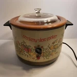 Vintage Electric Slow Cooker - Crockery 5.5 Quart. Montgomery Ward. Fixed Price $50.39.