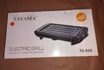 Tayama TG-868 Indoor Electric Non-stick Grill, 15" X 10", Black. Fixed Price $19.00.