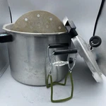Presto Aluminum Quart Pressure Canner & Cooker, Model 01750 W/bonus Jar Lift. Fixed Price $47.75.