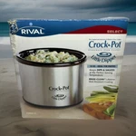 Rival Little Dipper Crock Pot 16 Oz Stoneware 32041C In Box For Dips And Sauces. Fixed Price $25.00.
