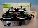 Tru Dual Crock Buffet Slow Cooker 1.25 Quarts Each. Fixed Price $29.99.