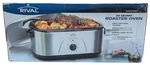Rival Gourmet Roaster Oven Quart, Stainless, Model RO220, Roasting Rack, Nob. Fixed Price $39.99.