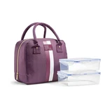 Fit & Fresh Bloomington Insulated Lunch Bag For Women W/ Containers - Plum Strip. Fixed Price $44.62.