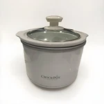 Crock Pot 1.5 Qt Round Manual No Dial Slow Cooker White SCR151-WG Tested Works. Fixed Price $16.56.