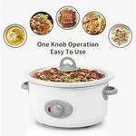 3.5 Quart Slow Cooker White. Fixed Price $38.04.