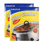 Wrapok Slow Cooker Liners Kitchen Disposable Cooking 13 X 21 Inch, 20 Bags. Fixed Price $17.84.