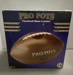 Vintage Asca Pro Pots Football Slow Cooker Crock Pot/dip 1.5QT Open Box New. Fixed Price $31.95.