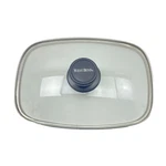 West Bend Slow Cooker 84905 Glass Lid 11" X 7.75" Rectangle Square Genuine 5QT. Fixed Price $34.99.