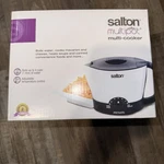 Salton MP1206 Multi Pot Electric Cooker White Boils 4 Cups Of Water. Fixed Price $25.00.