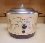 Vintage Mcm Sear & Roebuck Automatic Electric Deep Fryer Cooker Butterfly. Fixed Price $24.99.