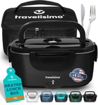Travelisimo Bari-black 80W Heated Electric Lunch Box, 12/24/110V New. Fixed Price $39.99.