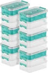 Sterilite 6 Plastic Storage Box Container, 3 Layer, Stack Pack, Clear. Fixed Price $100.43.