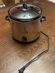 Crock-pot SCR400-SP Stainless Steel Slow Cooker 190W 120V Ceramic Silver Black. Fixed Price $18.47.