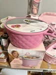 Paris Hilton 3.5 Qt Pink Slow Cooker, Removable Pot, Glass Lid, Settings. Fixed Price $50.00.