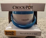New In Box!! Crock Pot Lunch Travel Food Warmer, White/blue 20OZ. Fixed Price $29.99.