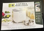 Greenpan Bistro Carb Reducing Electric Rice Cooker, 10 Presets (cream). Fixed Price $110.00.
