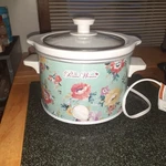 Pioneer Woman 1.5QT Floral Mini Crockpot Euc. Fixed Price $12.99.