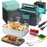 Annie & Mia Design Electric Lunch Box For Adults, 100W 3.5L 2-LAYER Portable Foo. Fixed Price $61.14.