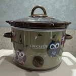 Crock Pot Model: SCR250-OWL2 Green 2.5 Quart Euc Htf. Fixed Price $34.99.
