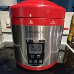 Bon App Tit Electric Pressure Cooker Red Stainless Steel Digital Controls. Fixed Price $26.00.