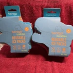 2) 4 Packsbentgo T-rex Ice Slim Reusable Long-lasting For Lunch Box Coolers. Fixed Price $16.88.