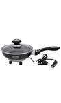 Roadpro Portable Electric Skillet Black With Lid And Car Adapter. Fixed Price $25.00.