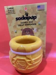 Sodapup Honey Pot Durable Dog Treat Dispenser & Large, Pup-x Yellow Nwt. Fixed Price $24.98.
