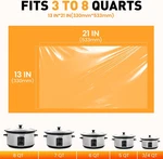 60 Pack Slow Cooker Liners, Large Size 13"X 21" Cooking Bags Disposable Pot L.... Fixed Price $27.95.