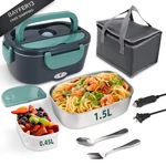 Sohida Electric Lunch Box Food Heater, 80W Portable Warmer For 1.5L, Green. Fixed Price $30.66.