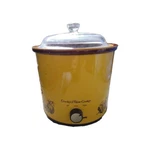 Vintage Montgomery Ward Slow Cooker Crockery Pot Mustard Yellow Pineapple 70S. Fixed Price $44.95.