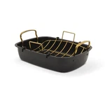Thyme & Table 2-PIECE Roaster With Rack Black. Fixed Price $44.79.