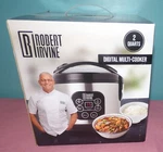 Robert Irvine 2 Quart Digital Multi-cooker, Silver & Black Slow. Fixed Price $19.00.