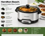 Hamilton Beach 33473 Programmable Slow Cooker - Silver. Fixed Price $45.00.