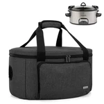 Luxja Insulated Slow Cooker Bag (with Bottom Pad And Single- Layer, Black. Fixed Price $41.38.
