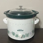 Vintage Rival 2.5 Qt Crock Pot Ivy With Purple Flowers & #3656 - Works. Fixed Price $40.00.