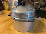 Vintage Auminum Burpee Aristocrat Pressure Cooker/canner 7QT Cap. Pat# 1901699. Fixed Price $70.00.