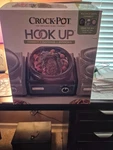 Crock Pot Hook-up 3.5 Qt Oval Slow Cooker Connectable Party SCCPMD3-CH Gray. Fixed Price $50.00.