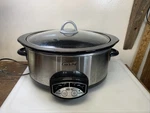 Rival 38601 6QT Oval Crock Pot Slow Cooker Smart Silver. Fixed Price $48.73.