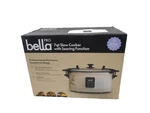 Bella 7-QT. Programmable Slow Cooker With Searing Function Oatmilk... Fixed Price $44.99.