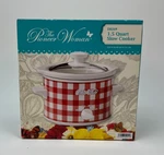The Pioneer Woman Gingham Red 1.5 Quart Slow Cooker Crockpot *new Sealed Box*. Fixed Price $32.99.