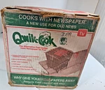Vintage Qwik-cook Newspaper Grill Cooks With Box. Fixed Price $33.42.