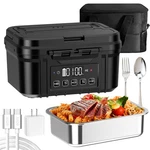 Fervinow Cordless Electric Lunch Box For Adults Large, Black. Fixed Price $105.56.