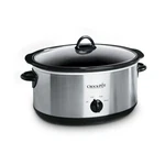 Crock-pot Quart Oval Manual Slow Cooker, Stainless Steel (SCV700-S-BR), Ver.... Fixed Price $84.37.