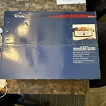 Rival Qt Roaster Oven Temp Control RO180BR-C 1450W Silver/black. Fixed Price $79.99.