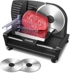 Electric Meat Slicer, 200W Deli Cutter With 7.5 Blades & Adjustable Thickness. Fixed Price $121.99.