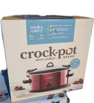 Crockpot 6-QUART Manual Slow Cooker Red Dishwasher Oven Safe SSPVL600-RS-BR1. Fixed Price $69.99.