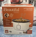 Beautiful 4QT Slow Cooker Touch-activated Display Lavender By Drew Barrymore. Fixed Price $46.00.
