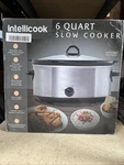 Intellicook 6 Quart Slow Cooker Stainless Steel Dishwasher Safe. Fixed Price $35.00.