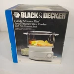Vtg Black & Decker Handy Steamer Plus Food Rice Cooker New Old Stock. Fixed Price $85.00.