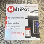 Mealthy Multipot 9-IN-1 Electric Pressure Cooker Intuitive Control Panel. Fixed Price $100.00.